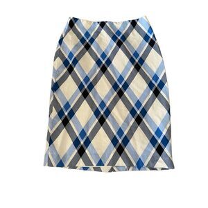 Ann Taylor Argyle Pencil Skirt Formal Straight Career Workwear